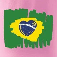 Brazílie vlajka srdce