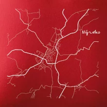 Černobílá mapa Nýrsko  340 22