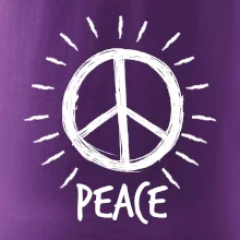 Peace symbol černobílý