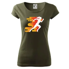 Běhání - oranžová žena