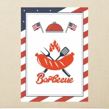 USA BBQ POSTER