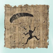 Egyptské hieroglyfy paraglide