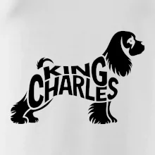 Kavalír king Charles španěl nápis v těle