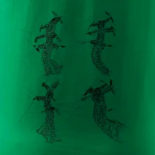 Zkroucený stožár vysokého vedení