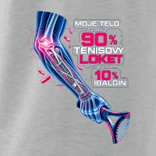 Moje tělo tvoří z 90 % tenisový loket