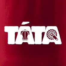 Táta nápis - cyklista