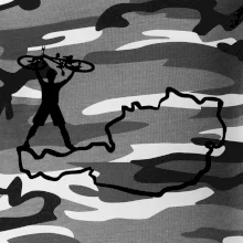 Cyklista - Mapa Rakouska