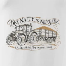 Bez nafty to nepojede traktor s vlekem