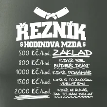 Hodinová mzda řezník