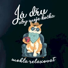 Já dřu, aby moje kočka mohla relaxovat