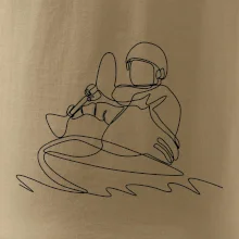 Kajak na vodě jedním tahem