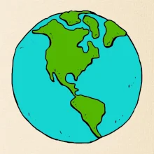 Planeta na prsu - Amerika