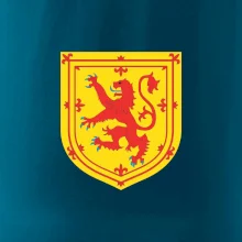 Skotský lev na hrudi