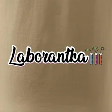 Laborantka a zkumavky