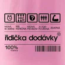 Čárový kód - řidička dodávky
