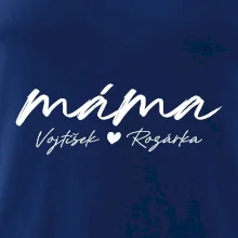 Triko máma psací se jmény dětí