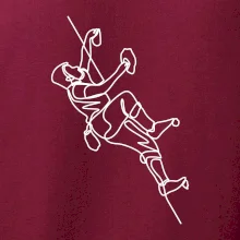 Lezecká stěna jedním tahem