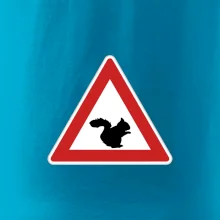 Dopravní značka - Pozor veverka