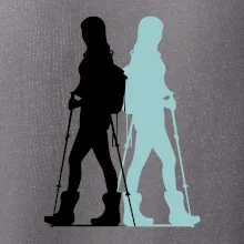 Nordic walking figury - žena