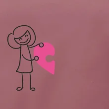 Párová trička puzzle postavička