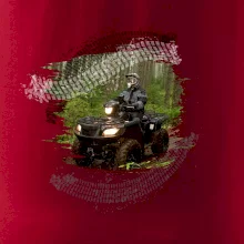 ATV čtyřkolka v lese