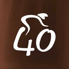 Cyklista slaví čtyřicítku (40)