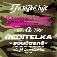 Je těžké být princezna - ředitelka