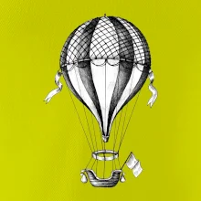 Horkovzdušný balón  kreslený