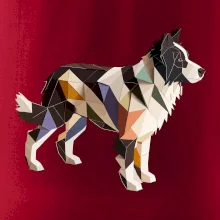 Border colie slepená z papíru