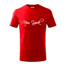 New York nápis psacím