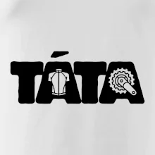 Táta nápis - cyklista