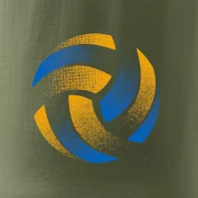 Volejbalový míč rastr barevný