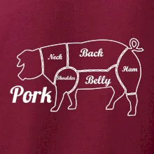 Prase nákres rozřezání