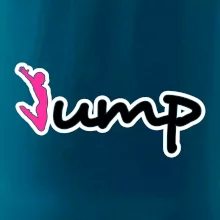 Jump - nápis a panáček