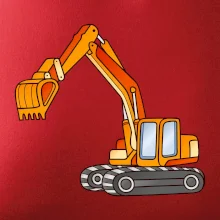 Bagr bez nápisu oranžový