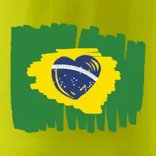 Brazílie vlajka srdce