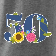 Květinové číslo kreslené - 50 Květinové číslo kreslené - 50