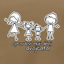 Opravdoví muži dělají dvojčata - holka kluk