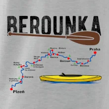 Mapa řeky Berounky