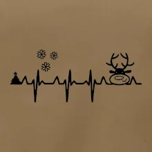 EKG Vánoce Vločky a sob