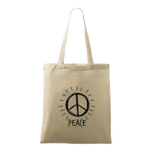 Peace symbol černobílý