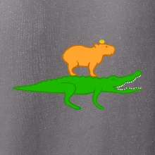 Kapybara na krokodýlovi (Moňas)