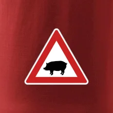 Dopravní značka - Pozor prase domácí