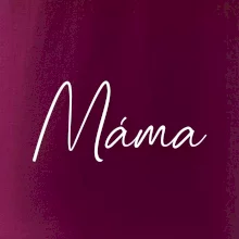 Nápis psací na prsou - máma