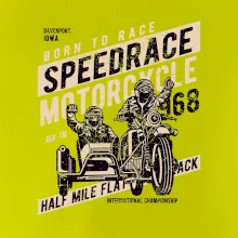 Speedrace motrcycle half mile
