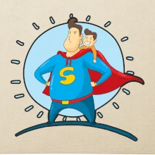 Táta superman - kluk