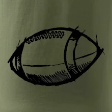 Americký fotbal míč skica
