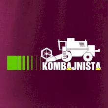 Kombajnista zelená a žlutá