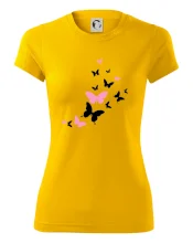 Motýli růžovo černí