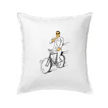 Gentleman na kole s pivem